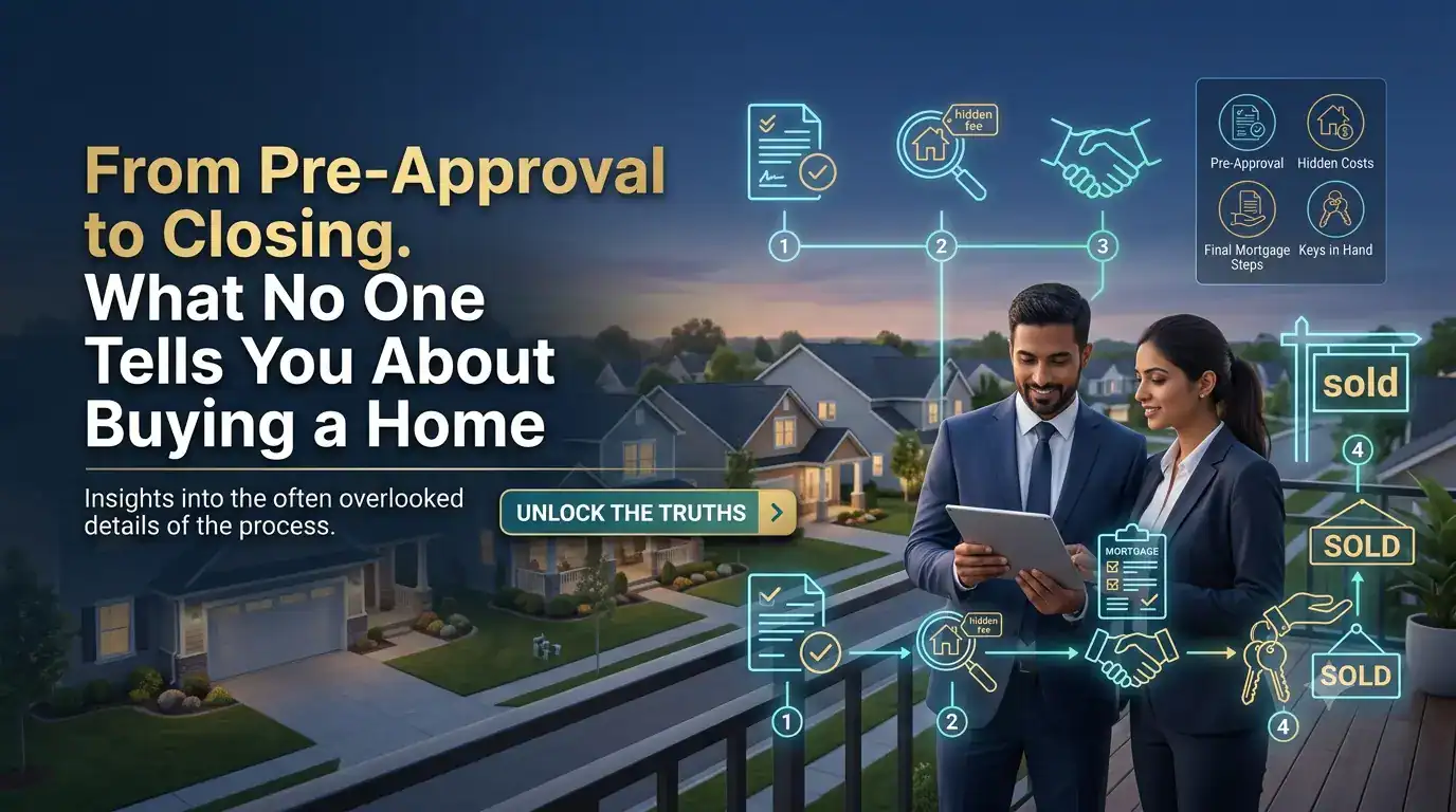 From Pre Approval to Closing. What No One Tells You About Buying a Home